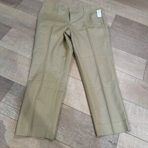 GAP WOMENS SLIM CROP KHAKI PANTS NEW 14 R